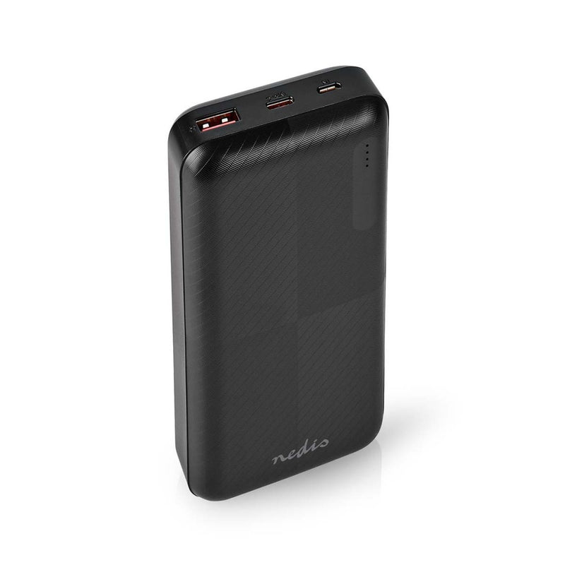 Nedis UPBKPD20000BK Powerbank 20000 Mah 1.5 / 2.0 / 3.0 A Outputs: 2 Output: 1x Usb-a / 1x Usb-c&tr