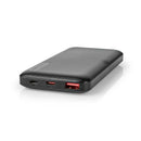 Nedis UPBKPD10000BK Powerbank 10000 Mah 2x 3.0 A Outputs: 2 Output: 1x Usb-a / 1x Usb-c&trade; Inpu