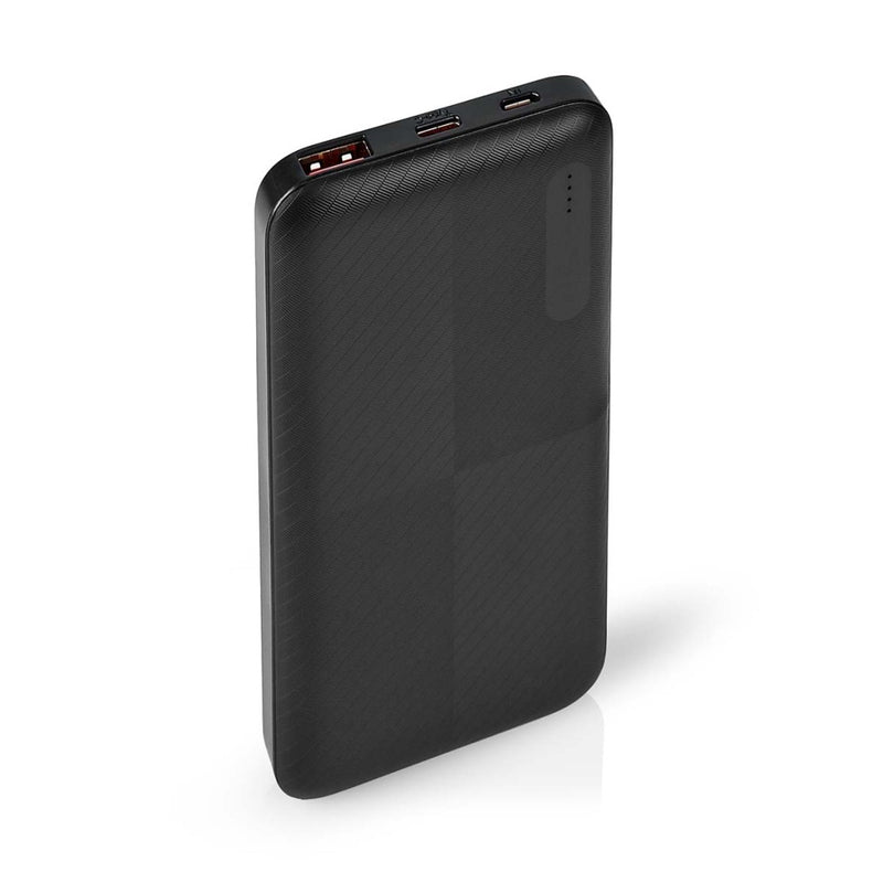 Nedis UPBKPD10000BK Powerbank 10000 Mah 2x 3.0 A Outputs: 2 Output: 1x Usb-a / 1x Usb-c&trade; Inpu