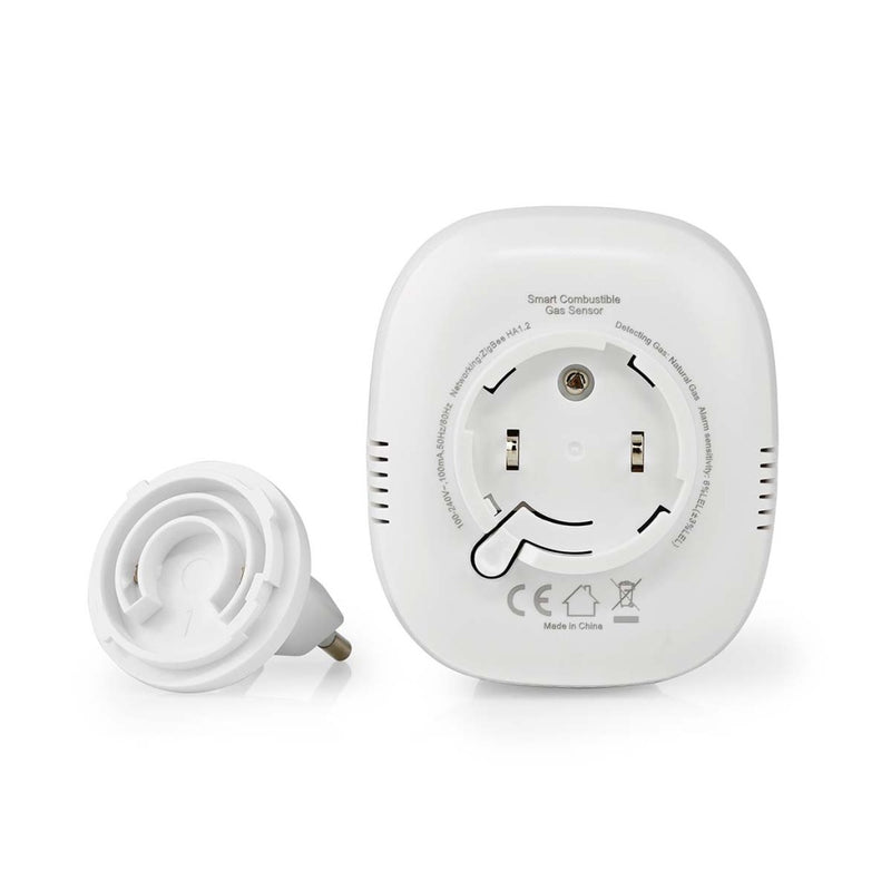 Nedis ZBDG11CWT Smartlife Gasdetector Zigbee 3.0 Netvoeding Levenscyclus Sensor: 5 Jaar En 50194-1: