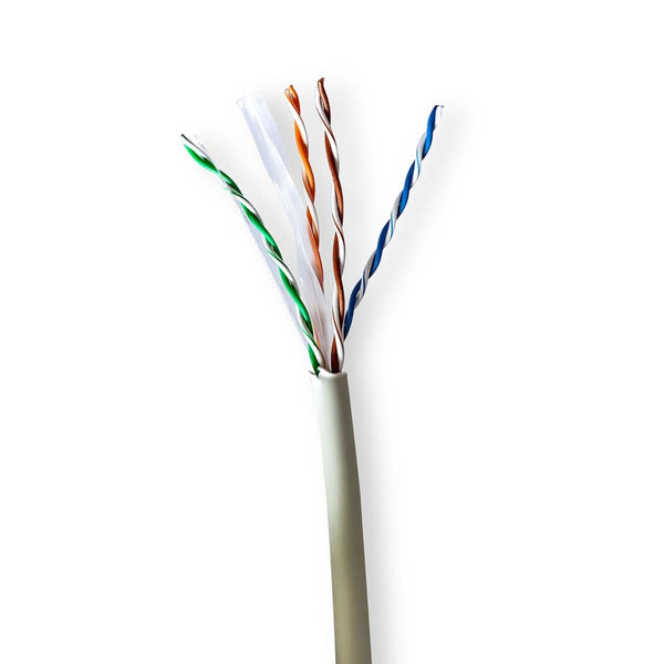 Nedis CCBG8525GY100 Netwerk Kabel Rol Cat6 Stranded U/utp Koper 100.0 M Binnenshuis Rond Lszh Grijs