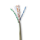 Nedis CCBG8525GY305 Netwerk Kabel Rol Cat6 Stranded U/utp Koper 305.0 M Binnenshuis Rond Lszh Grijs