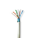 Nedis CCBG8526GY305S Netwerk Kabel Rol Cat6 Solid F/utp Koper 305.0 M Binnenshuis Rond Lszh Grijs G