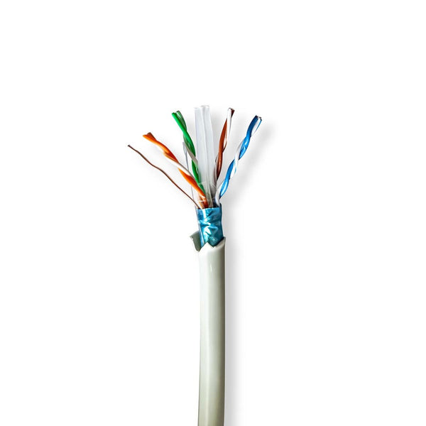 Nedis CCBG8526GY305S Netwerk Kabel Rol Cat6 Solid F/utp Koper 305.0 M Binnenshuis Rond Lszh Grijs G