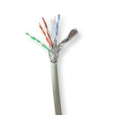 Nedis CCBG8528GY305 Netwerk Kabel Rol Cat6 Stranded S/ftp Koper 305.0 M Binnenshuis Rond Lszh Grijs