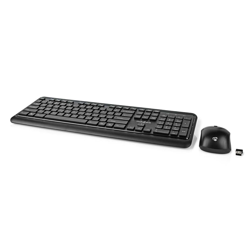 Nedis KBMCW100BKUS Muis En Toetsenbord - Set Draadloos Muis- En Toetsenbordverbinding: Usb 800 / 12