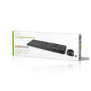 Nedis KBMCW100BKUS Muis En Toetsenbord - Set Draadloos Muis- En Toetsenbordverbinding: Usb 800 / 12
