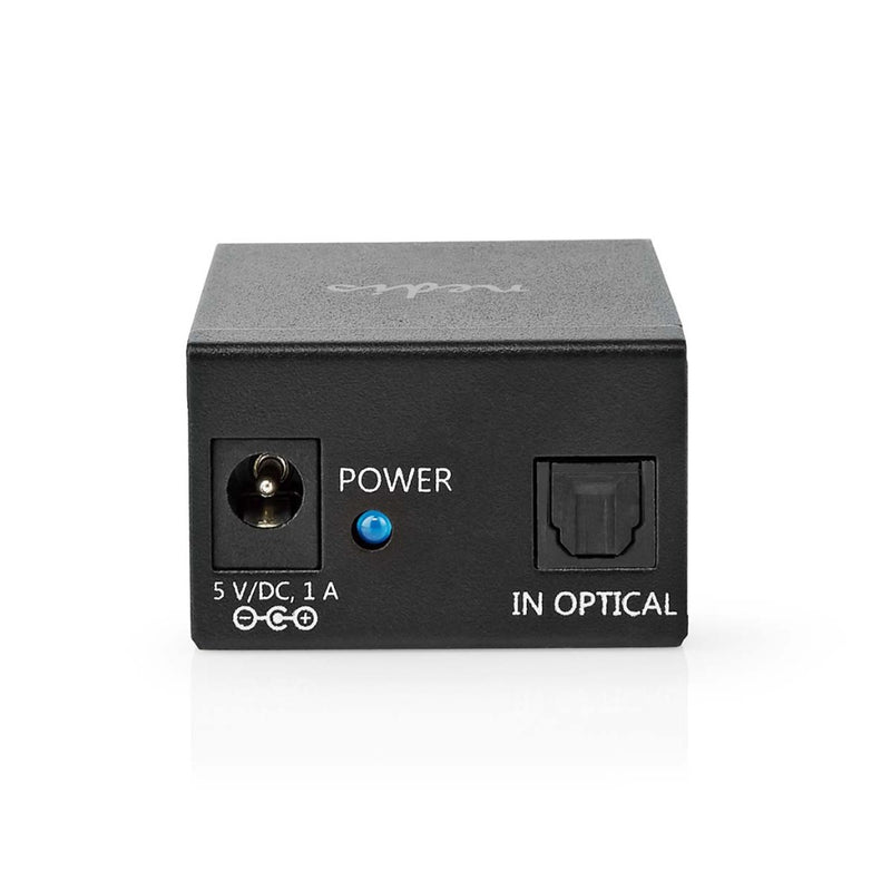 Nedis ASPL2512BK Toslink-splitter 2-wegs Input: Toslink Female Output: 2x Toslink Drukknop Metaal Z