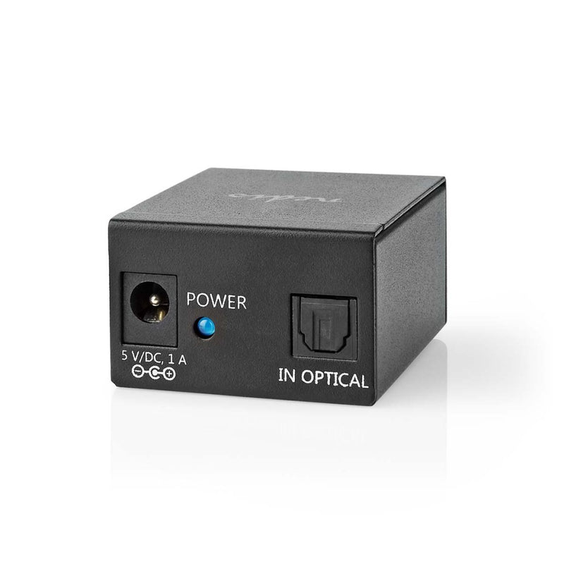 Nedis ASPL2512BK Toslink-splitter 2-wegs Input: Toslink Female Output: 2x Toslink Drukknop Metaal Z