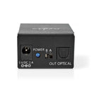 Nedis ASWI2512BK Digitale Audio-switch 2-wegs Input: Dc Power / 2x Toslink Output: Toslink Female M