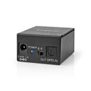 Nedis ASWI2512BK Digitale Audio-switch 2-wegs Input: Dc Power / 2x Toslink Output: Toslink Female M