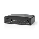 Nedis ASWI2514BK Digitale Audio-switch 4-wegs Input: Dc Power / 4x Toslink Output: Toslink Female A