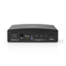 Nedis ASWI2514BK Digitale Audio-switch 4-wegs Input: Dc Power / 4x Toslink Output: Toslink Female A