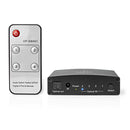 Nedis ASWI2514BK Digitale Audio-switch 4-wegs Input: Dc Power / 4x Toslink Output: Toslink Female A