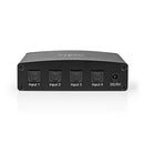 Nedis ASWI2514BK Digitale Audio-switch 4-wegs Input: Dc Power / 4x Toslink Output: Toslink Female A
