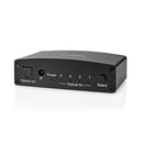 Nedis ASWI2514BK Digitale Audio-switch 4-wegs Input: Dc Power / 4x Toslink Output: Toslink Female A