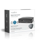 Nedis ASWI2514BK Digitale Audio-switch 4-wegs Input: Dc Power / 4x Toslink Output: Toslink Female A