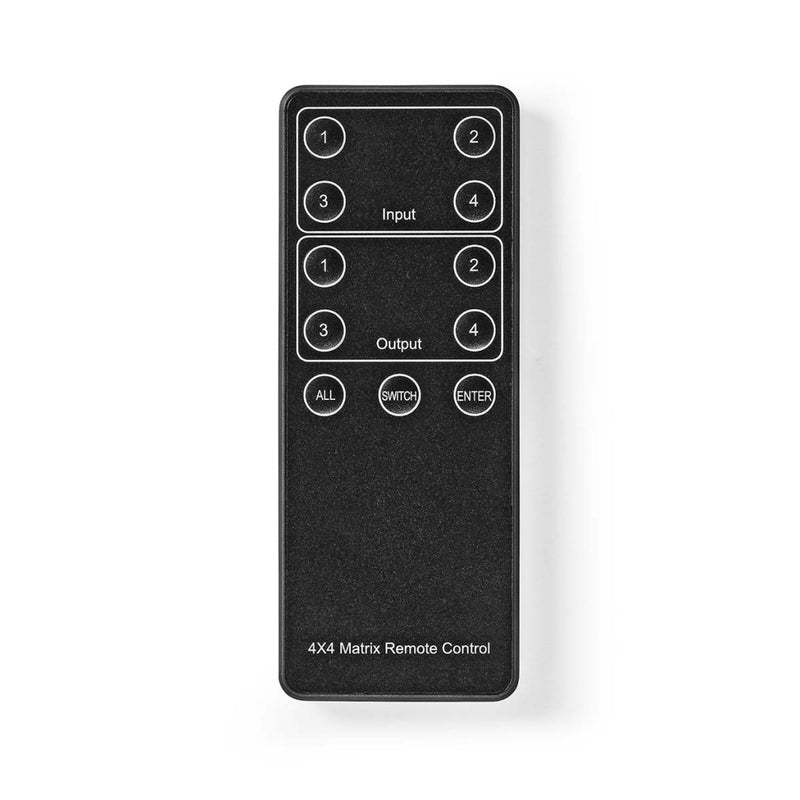 Nedis VMAT3494AT Hdmi&trade; Matrix-switch 4 X 4-poorts Poort(en) Dc Power / 1x Rs232 / 4x Hdmi&tra