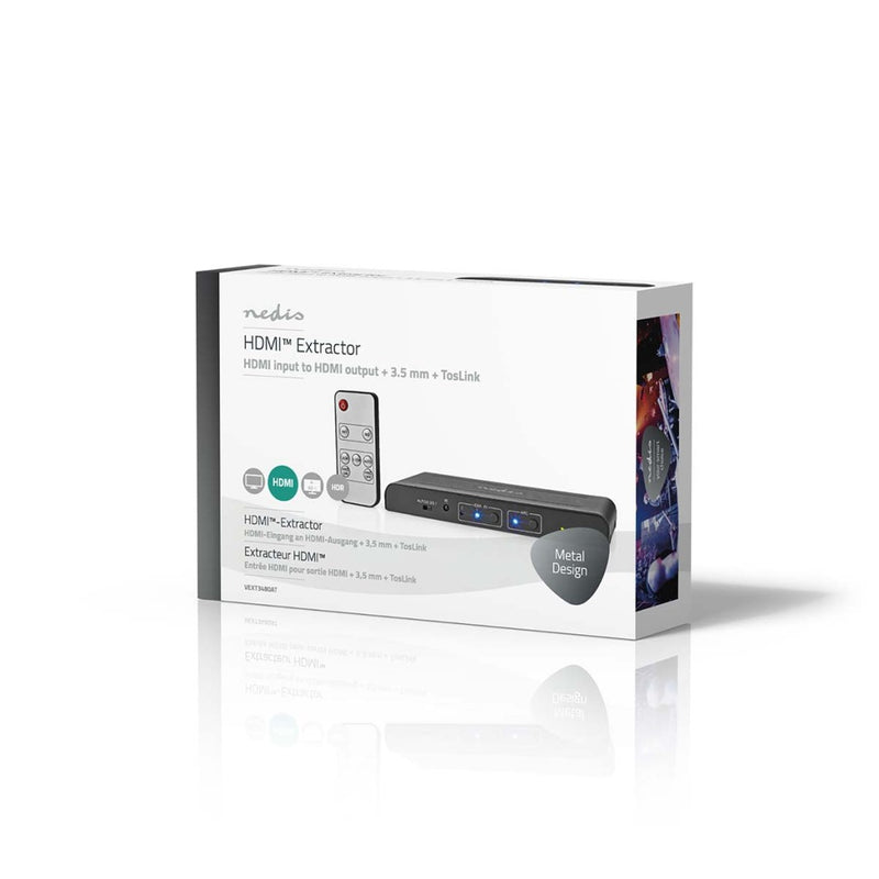 Nedis VEXT3480AT Hdmi&trade;-extractor Hdmi&trade; Input Toslink Female / 2x Hdmi&trade; Output / 2