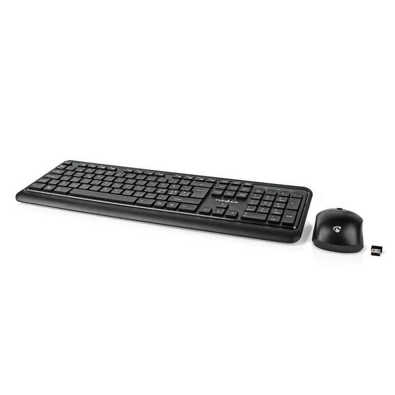 Nedis KBMCW100BKND Muis En Toetsenbord - Set Draadloos Muis- En Toetsenbordverbinding: Usb 800 / 12
