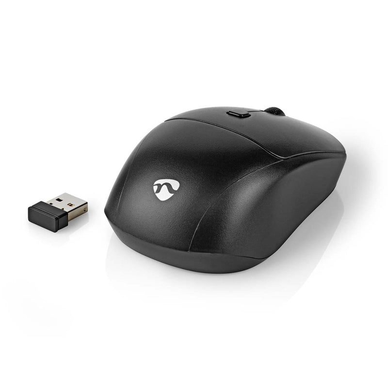 Nedis KBMCW100BKFR Muis En Toetsenbord - Set Draadloos Muis- En Toetsenbordverbinding: Usb 800 / 12