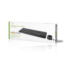 Nedis KBMCW100BKBE Muis En Toetsenbord - Set Draadloos Muis- En Toetsenbordverbinding: Usb 800 / 12
