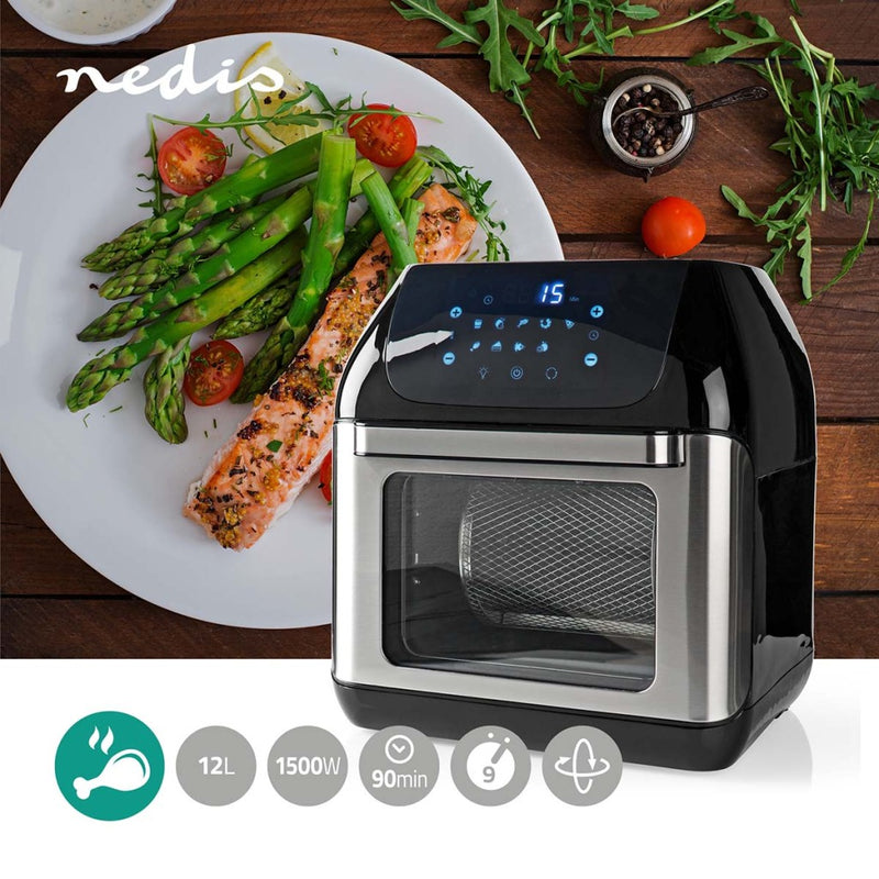Nedis KAAFO300EBK Heteluchtfriteuse 12L 1500W Zwart