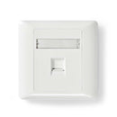 Nedis CCGP89750WT Netwerk Keystone-voorplaat Frontplaat Rj45 1 Poort(en) Abs Wit Envelop