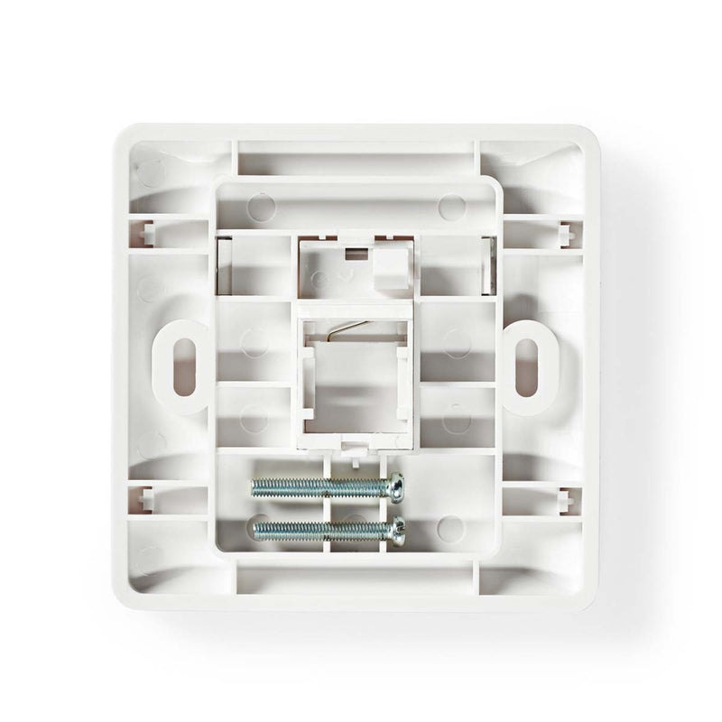 Nedis CCGP89750WT Netwerk Keystone-voorplaat Frontplaat Rj45 1 Poort(en) Abs Wit Envelop
