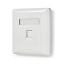 Nedis CCGP89750WT Netwerk Keystone-voorplaat Frontplaat Rj45 1 Poort(en) Abs Wit Envelop