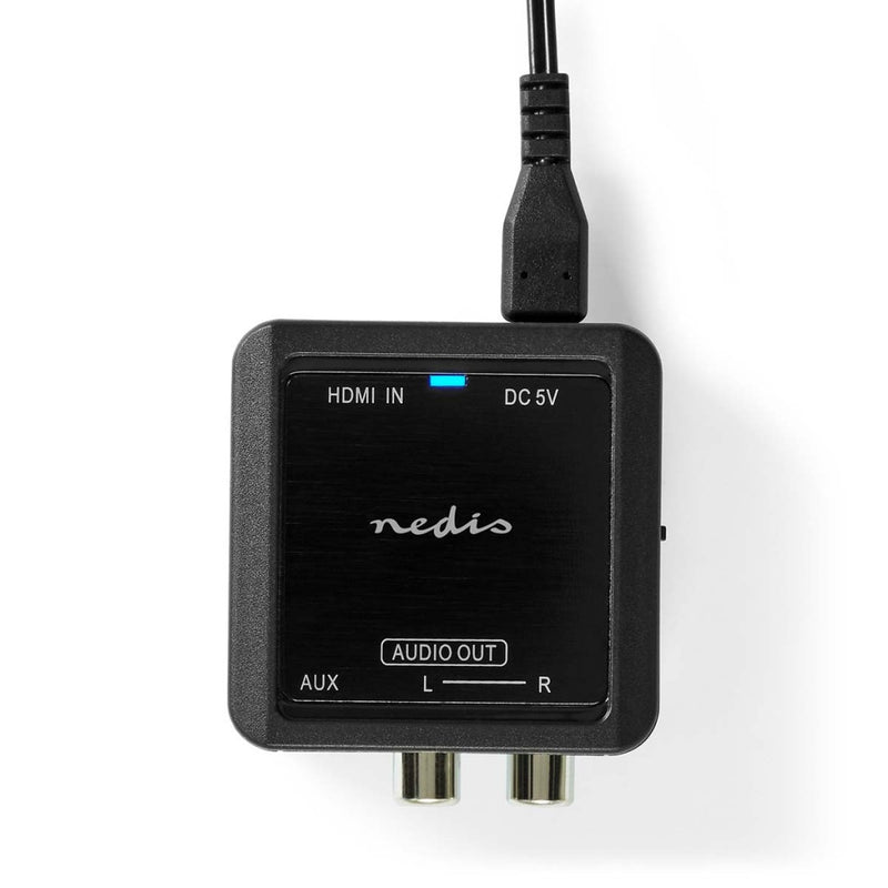 Nedis ACON3415AT Digitale Audioconverter 1-weg Input: Hdmi&trade; Input Output: 2x (2x Rca Female)