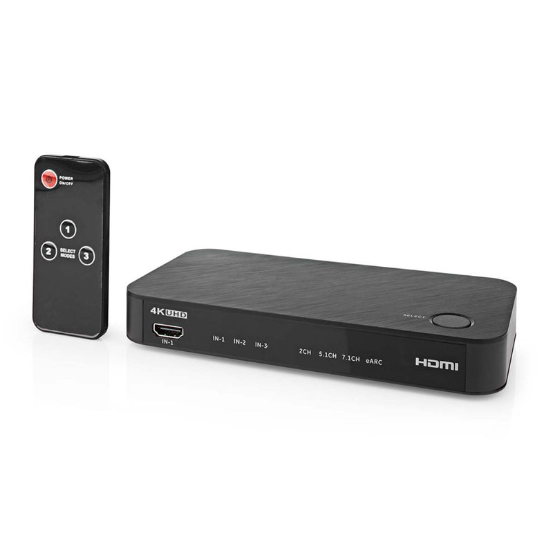 Nedis ACON3455AT Digitale Audioconverter 2-wegs Input: Dc Power / 3x Hdmi&trade; Input Output: 1x 3