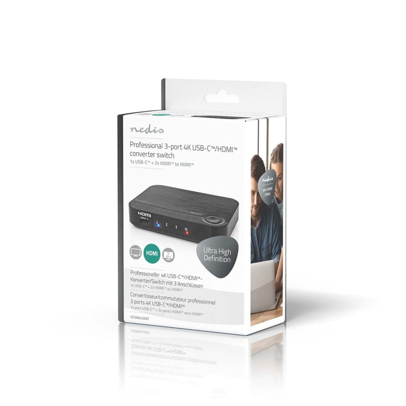 Nedis VCON6420AT Hdmi&trade;-converter 1x Usb-c&trade; / 2x Hdmi&trade; Input 1x Hdmi&trade; Output