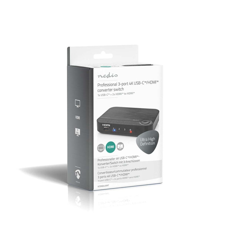 Nedis VCON6420AT Hdmi&trade;-converter 1x Usb-c&trade; / 2x Hdmi&trade; Input 1x Hdmi&trade; Output