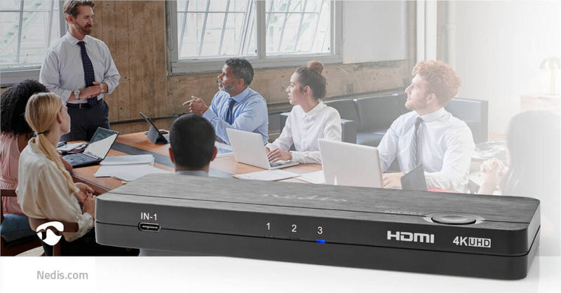 Nedis VCON6430AT Hdmi&trade;-converter Usb-c&trade; Female / 2x Hdmi&trade; Input / 4x Usb A Female