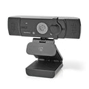 Nedis WCAM120BK Webcam Full Hd@60fps / 4k@30fps Automatische Scherpstelling Ingebouwde Microfoon Zw