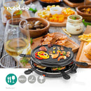 Nedis FCRA210FBK6 Gourmet-Raclette Grill 6 Personen Zwart