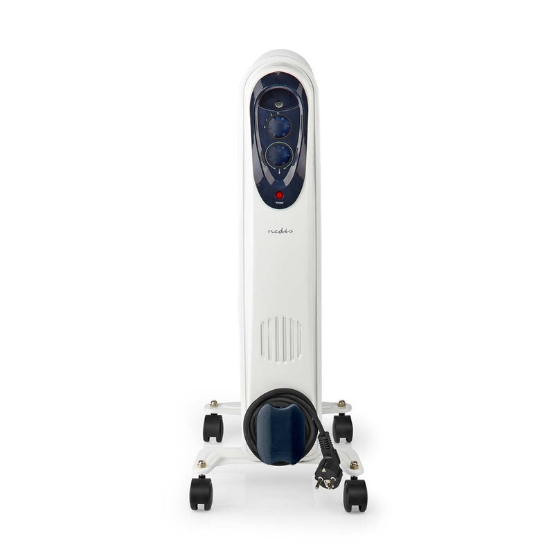 Nedis HTOI30WT7 Mobiele Olieradiator 600 / 900 / 1500 W 7 Vinnen Instelbare Thermostaat 3 Warmte St