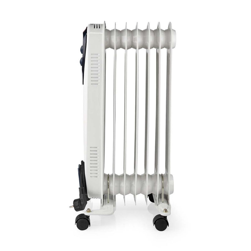 Nedis HTOI30WT7 Mobiele Olieradiator 600 / 900 / 1500 W 7 Vinnen Instelbare Thermostaat 3 Warmte St