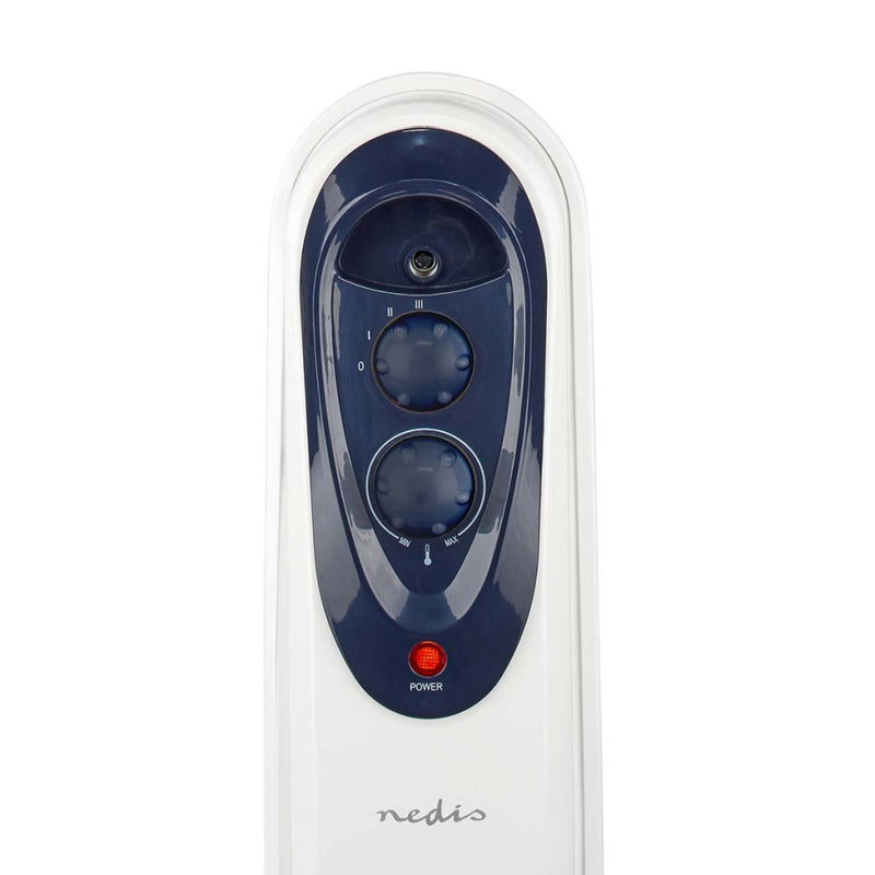 Nedis HTOI30WT7 Mobiele Olieradiator 600 / 900 / 1500 W 7 Vinnen Instelbare Thermostaat 3 Warmte St