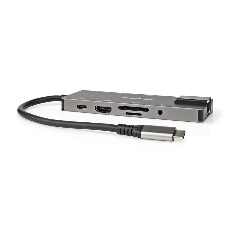 Nedis CCBW64775AT02 Usb Docking Station Usb 3.2 Gen 1 Usb-c Female Hdmi Output Rj45 Female Sd 2x Us