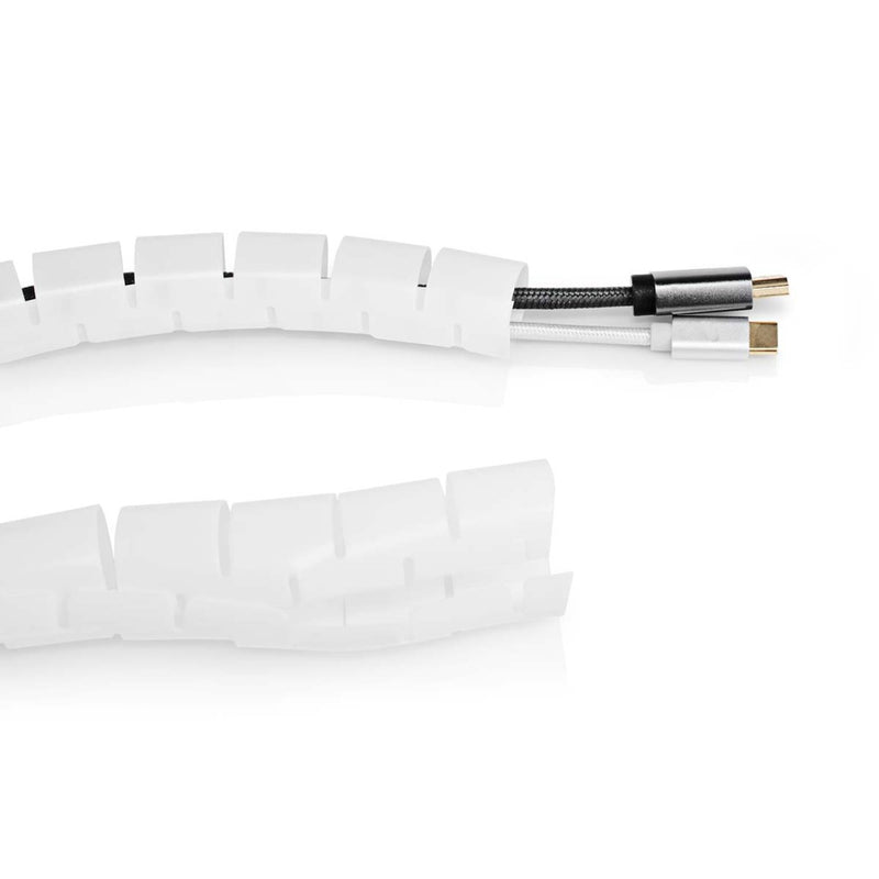Nedis CMSW2328WT200 Kabelmanagement Sleeve 2.00 M 1 Stuks Maximale Kabeldikte: 28 Mm Pe Wit