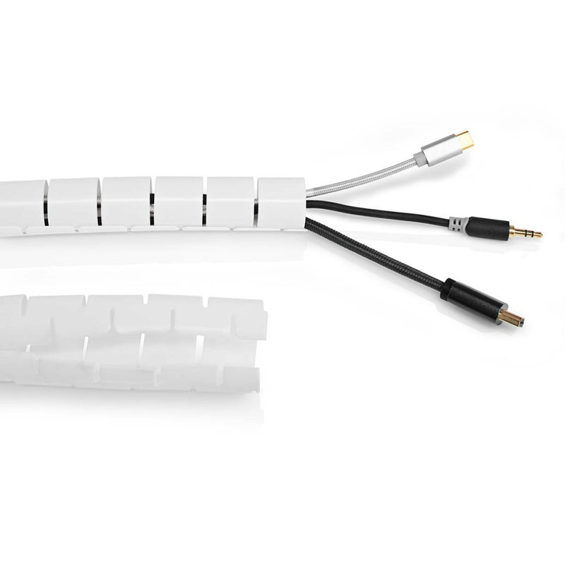 Nedis CMSW2832WT200 Kabelmanagement Sleeve 2.00 M 1 Stuks Maximale Kabeldikte: 32 Mm Pe Wit