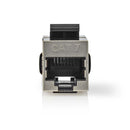 Nedis CCGP89015ME Netwerkkoppeling Cat6a / Cat7 Afgeschermd Rj45 Female Rj45 Female Recht Metaal En