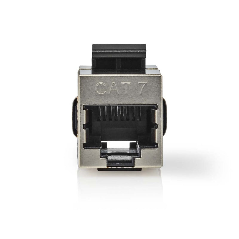 Nedis CCGP89015ME Netwerkkoppeling Cat6a / Cat7 Afgeschermd Rj45 Female Rj45 Female Recht Metaal En