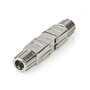 Nedis CCGP89020ME Netwerkkoppeling Cat7 Afgeschermd Rj45 Female Rj45 Female Recht Metaal Envelop