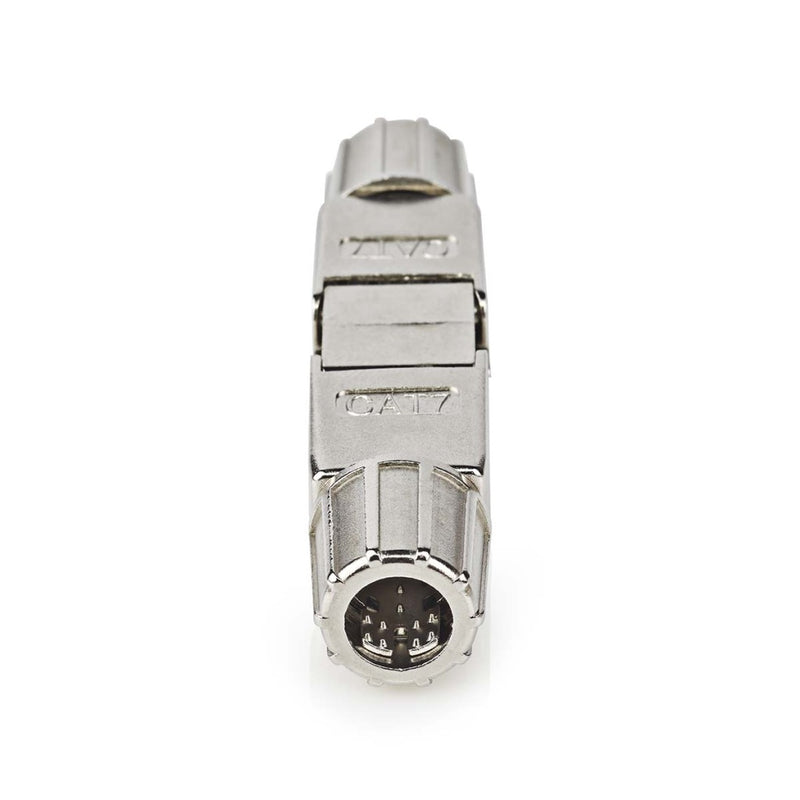 Nedis CCGP89020ME Netwerkkoppeling Cat7 Afgeschermd Rj45 Female Rj45 Female Recht Metaal Envelop