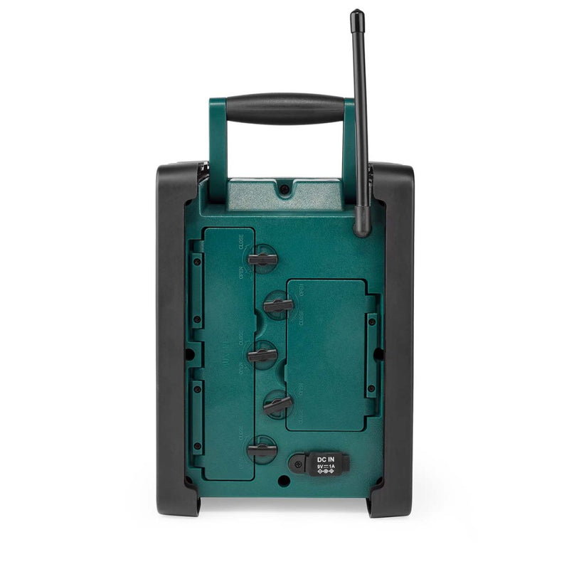 Nedis RDDB3100GN Bouwradio DAB+ FM 15W Bluetooth Wekker IP65  Groen/Zwart