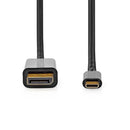 Nedis CCGB64352BK20 Usb-c&trade; Adapter Usb 3.2 Gen 1 Usb-c&trade; Male Displayport Male 4k@60hz 2