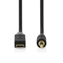 Nedis CCBW65950AT10 Usb-c&trade; Adapter Usb 2.0 Usb-c&trade; Male 3,5 Mm Male 1.00 M Rond Verguld